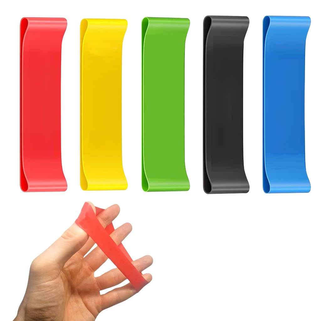Proberos hand exerciser and hand strengthener set - 10 finger resistance bands perfect for extensor training, forearm, hand and finger strength, Proberos hand exerciser and hand strengthener set - 10 finger resistance bands perfect for extensor training, forearm, hand and finger strength,